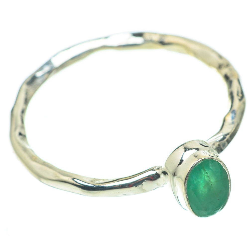 Zambian Emerald Rings handcrafted by Anasilvercos - RING60346