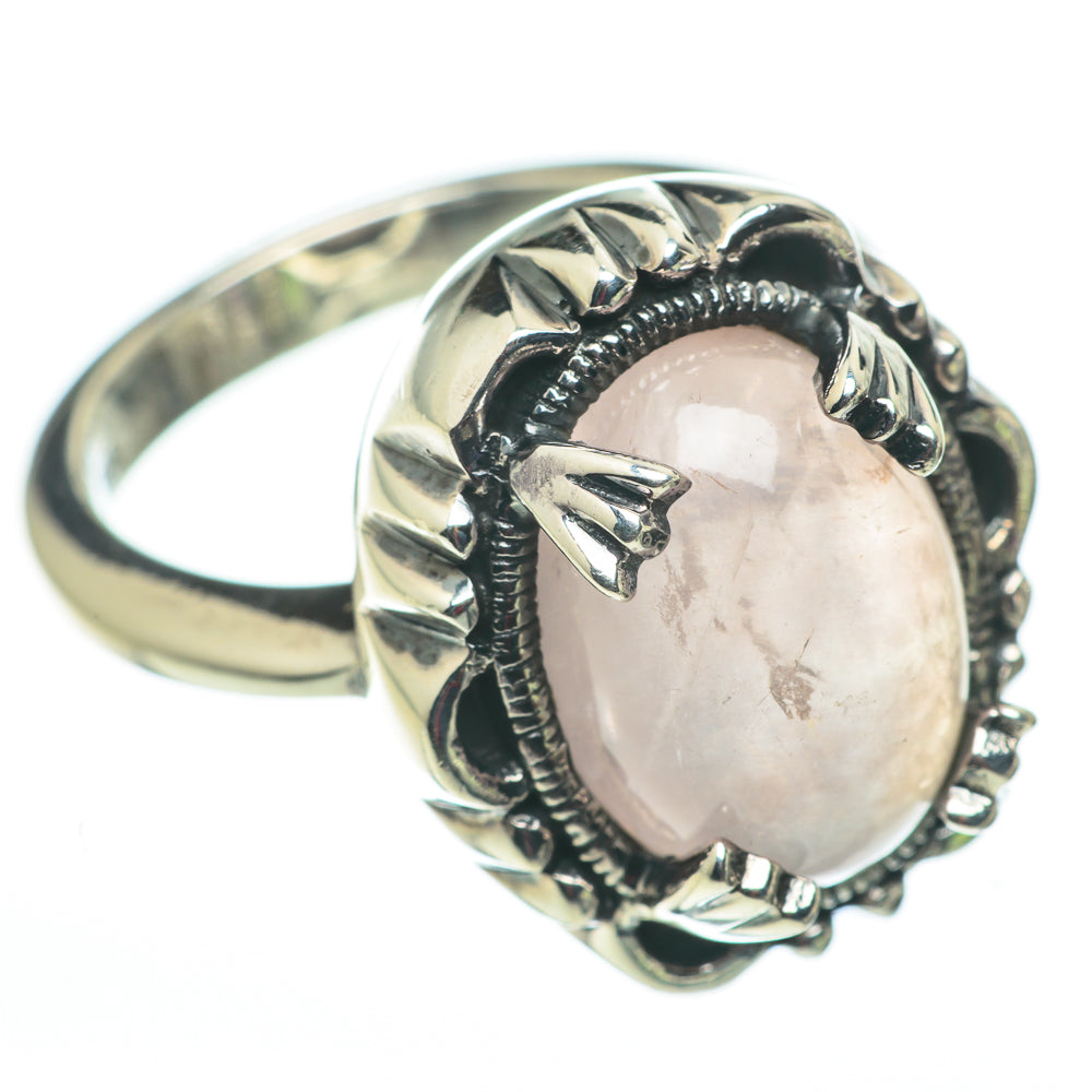 Rose Quartz Rings handcrafted by Anasilvercos - RING60352