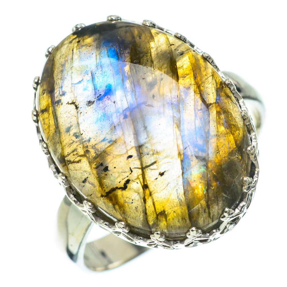 Labradorite Rings handcrafted by Anasilvercos - RING60356