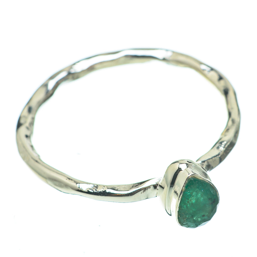 Zambian Emerald Rings handcrafted by Anasilvercos - RING60364