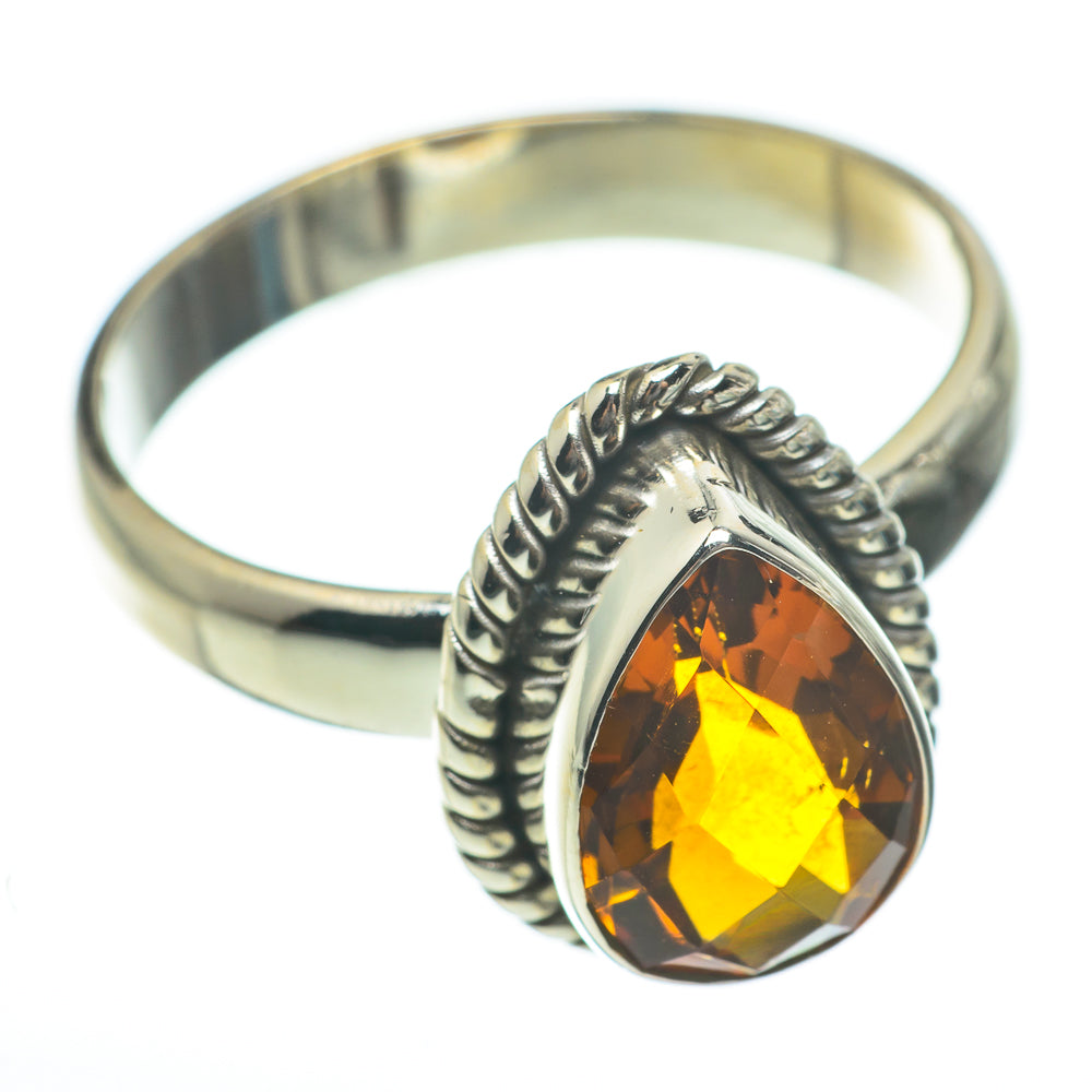 Citrine Rings handcrafted by Anasilvercos - RING60367