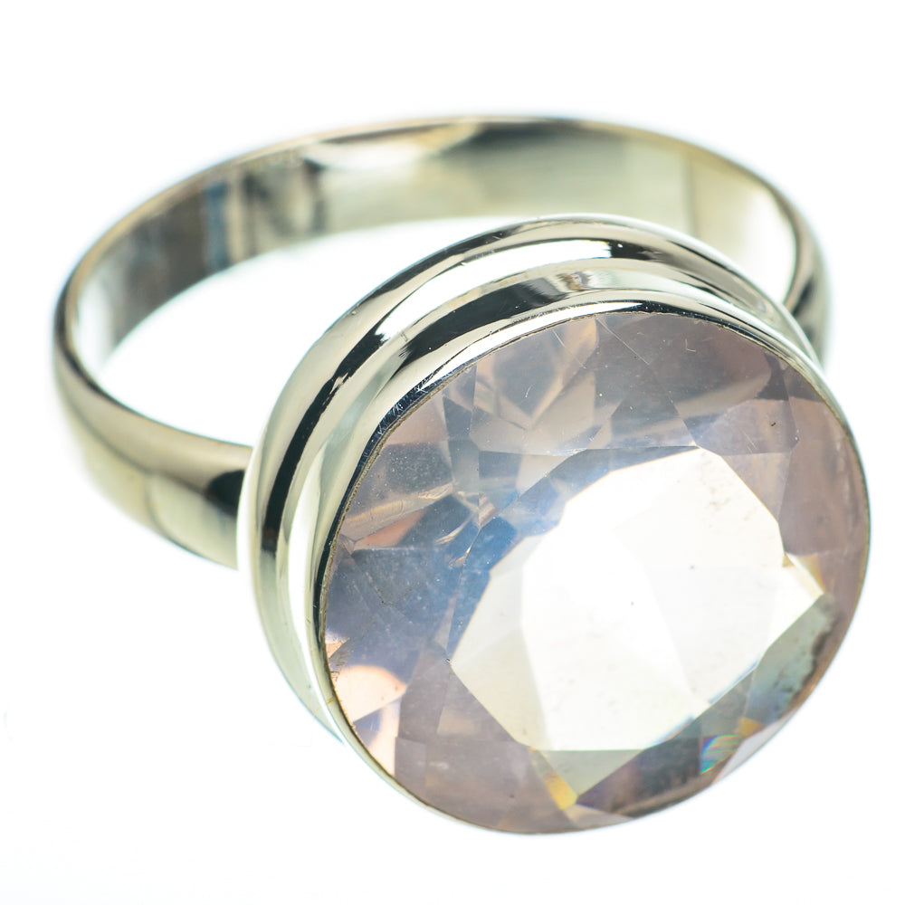 Rose Quartz Rings handcrafted by Anasilvercos - RING60370