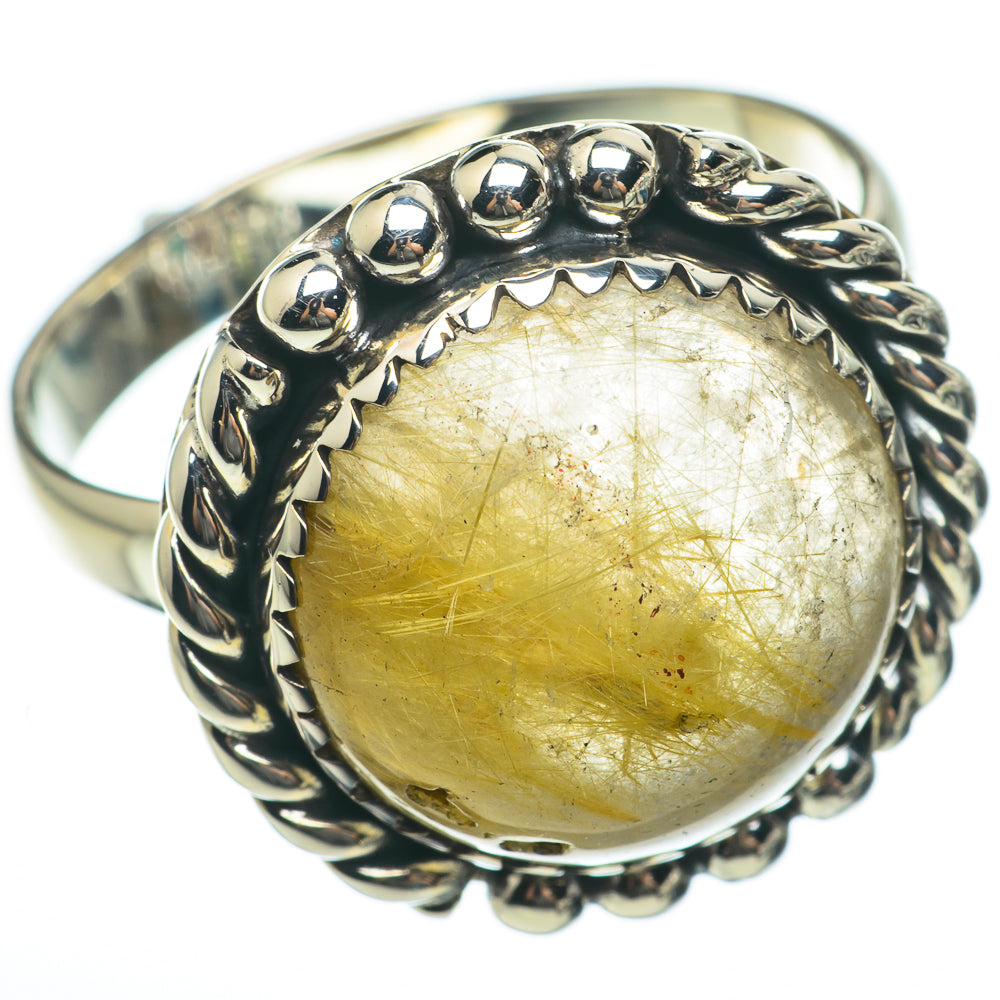 Rutilated Quartz Rings handcrafted by Anasilvercos - RING60376