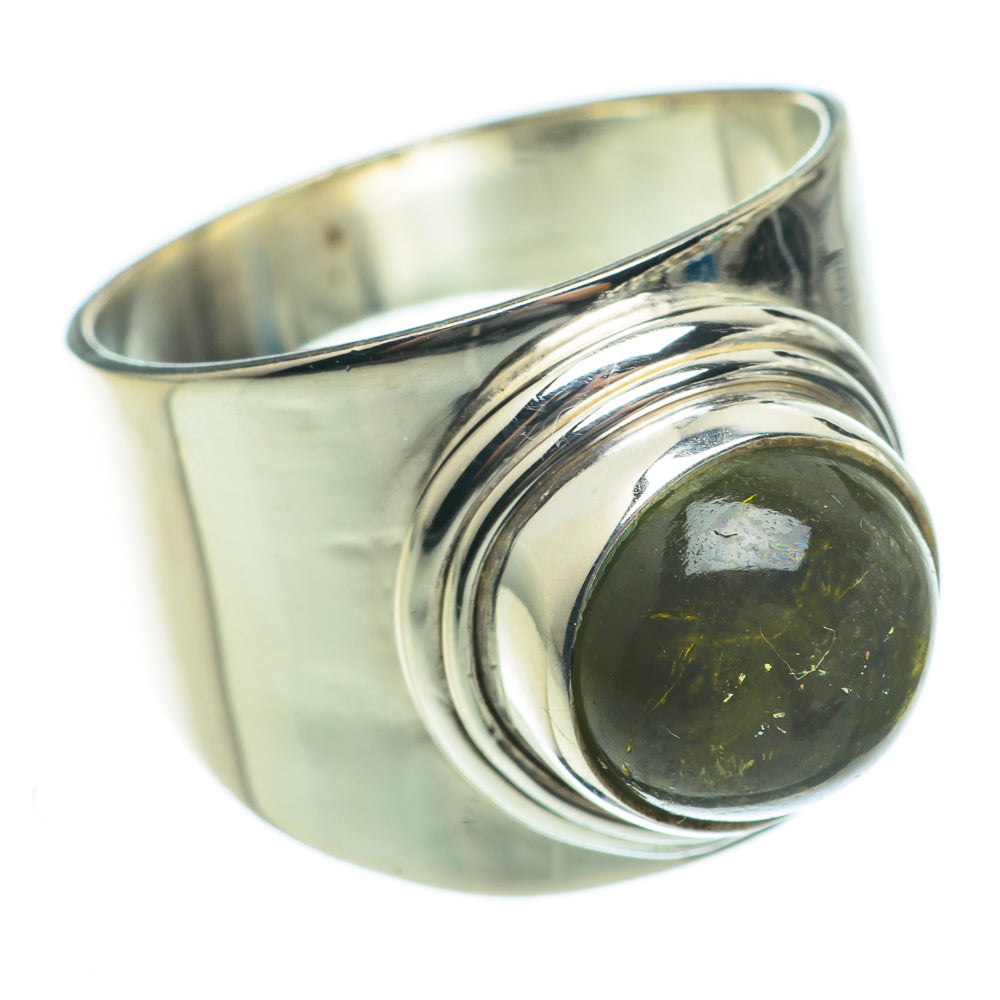 Green Tourmaline Rings handcrafted by Anasilvercos - RING60392