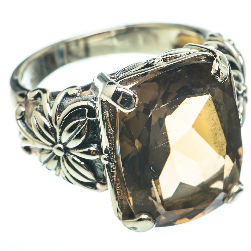 Smoky Quartz Rings handcrafted by Anasilvercos - RING60396