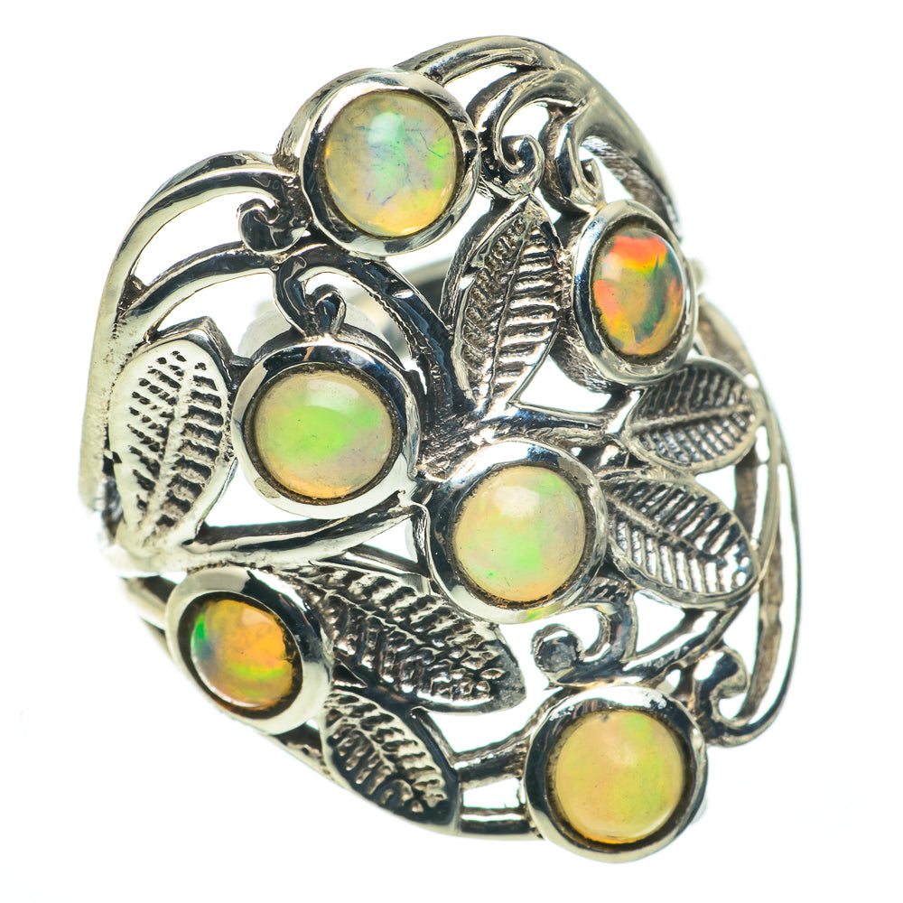 Ethiopian Opal Rings handcrafted by Anasilvercos - RING60412