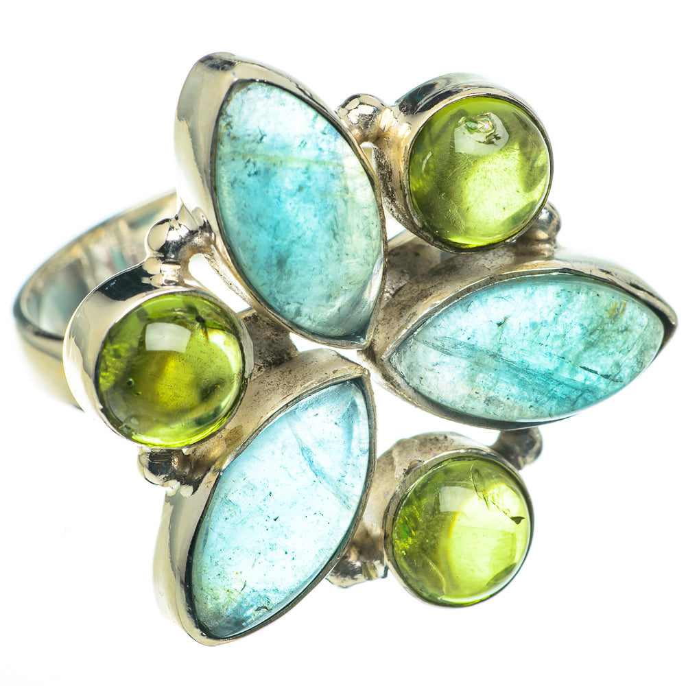 Blue Fluorite Rings handcrafted by Anasilvercos - RING60419