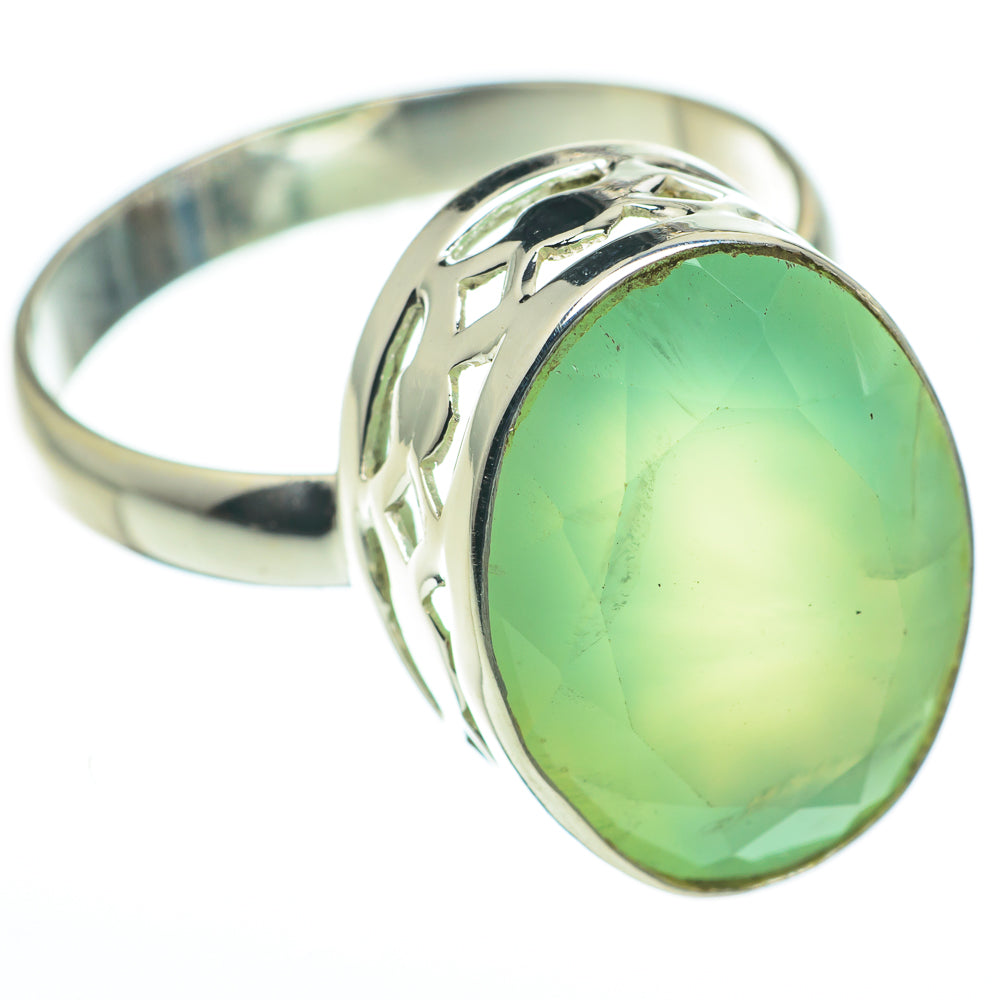Prehnite Rings handcrafted by Anasilvercos - RING60423
