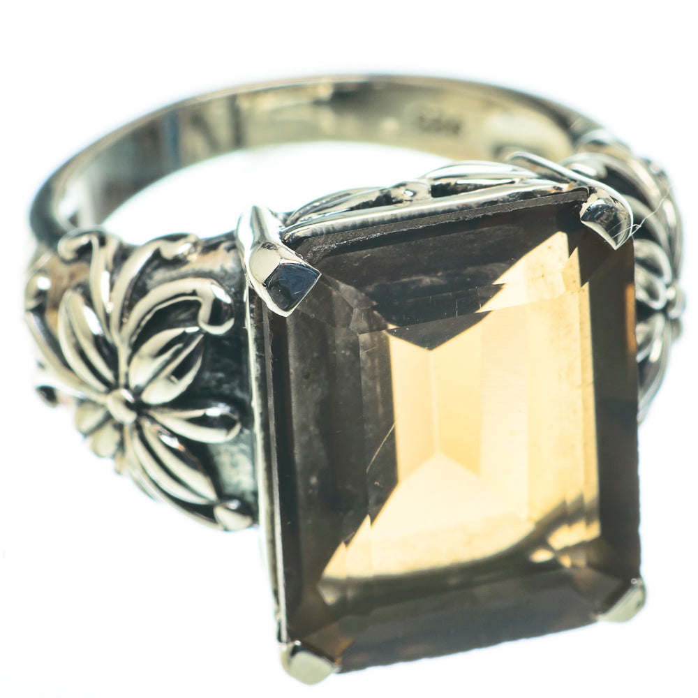 Smoky Quartz Rings handcrafted by Anasilvercos - RING60425