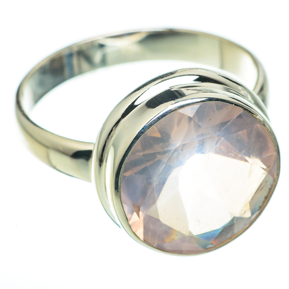Rose Quartz Rings handcrafted by Anasilvercos - RING60429