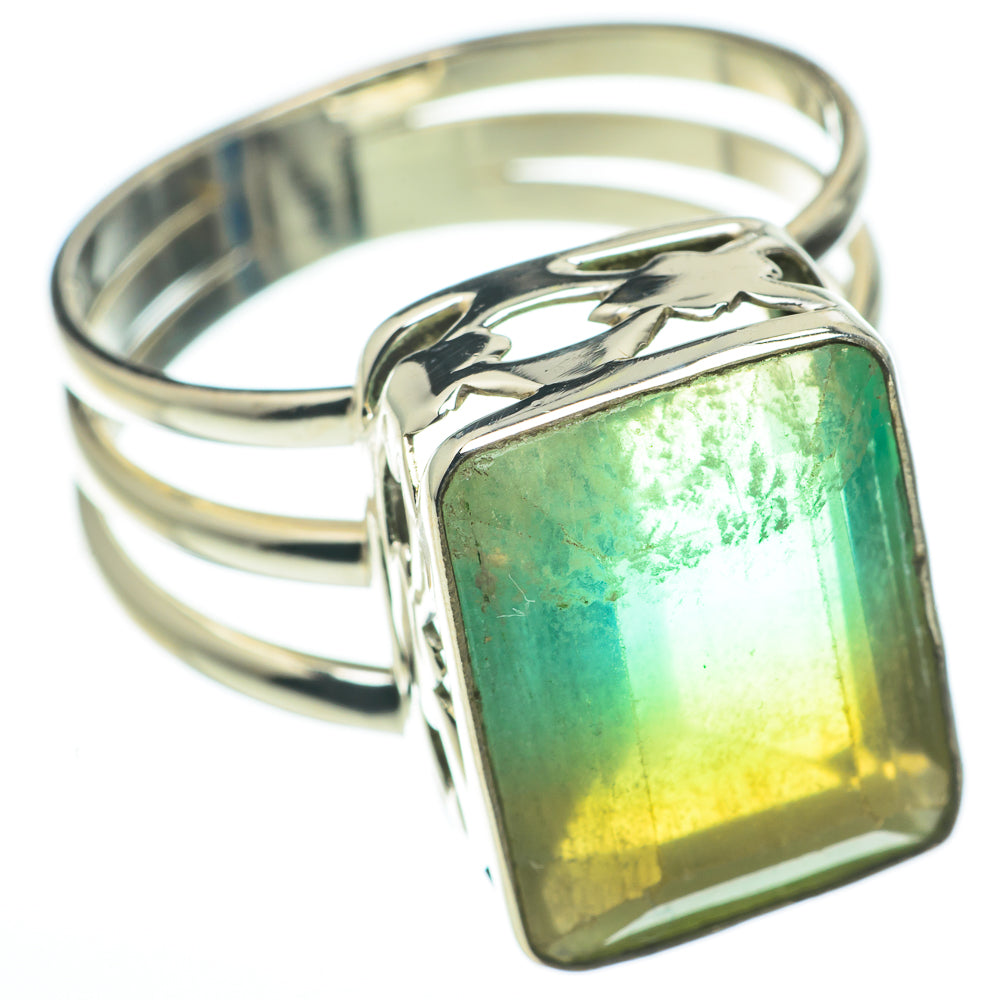 Green Fluorite Rings handcrafted by Anasilvercos - RING60439