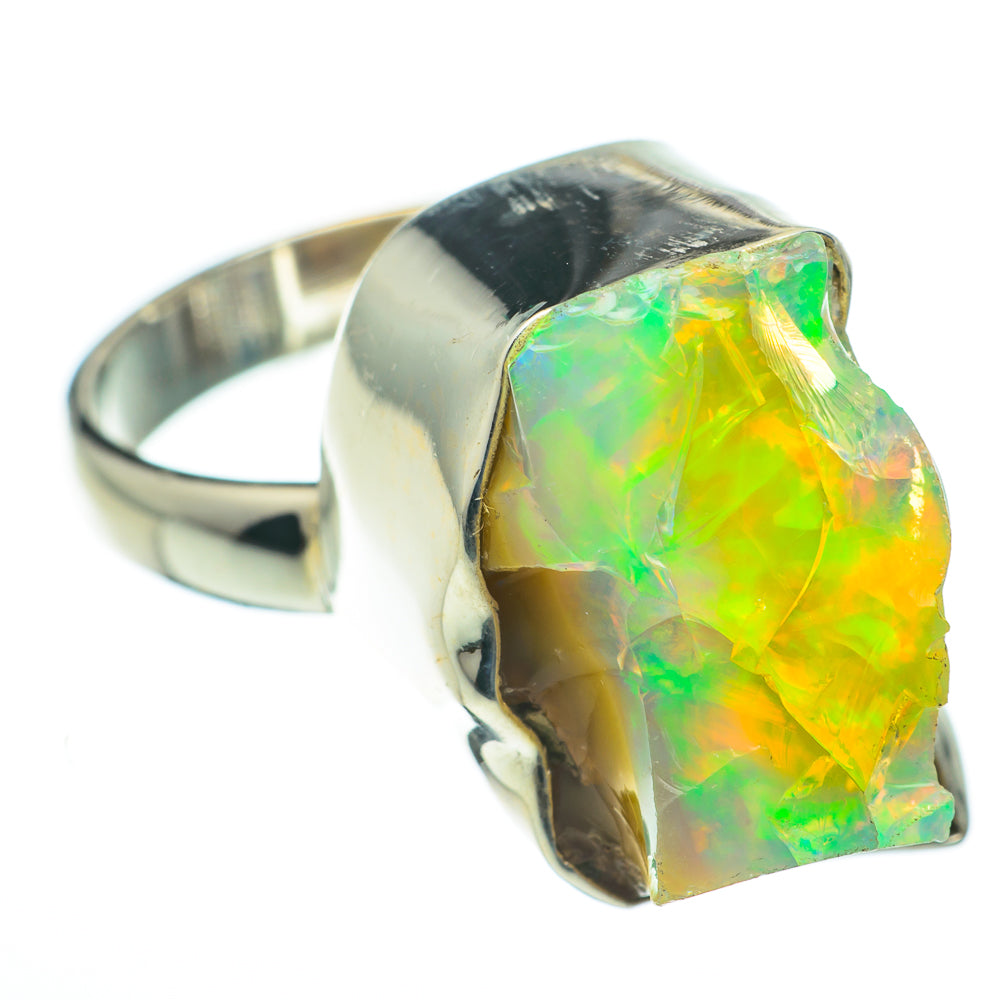 Ethiopian Opal Rings handcrafted by Anasilvercos - RING60442