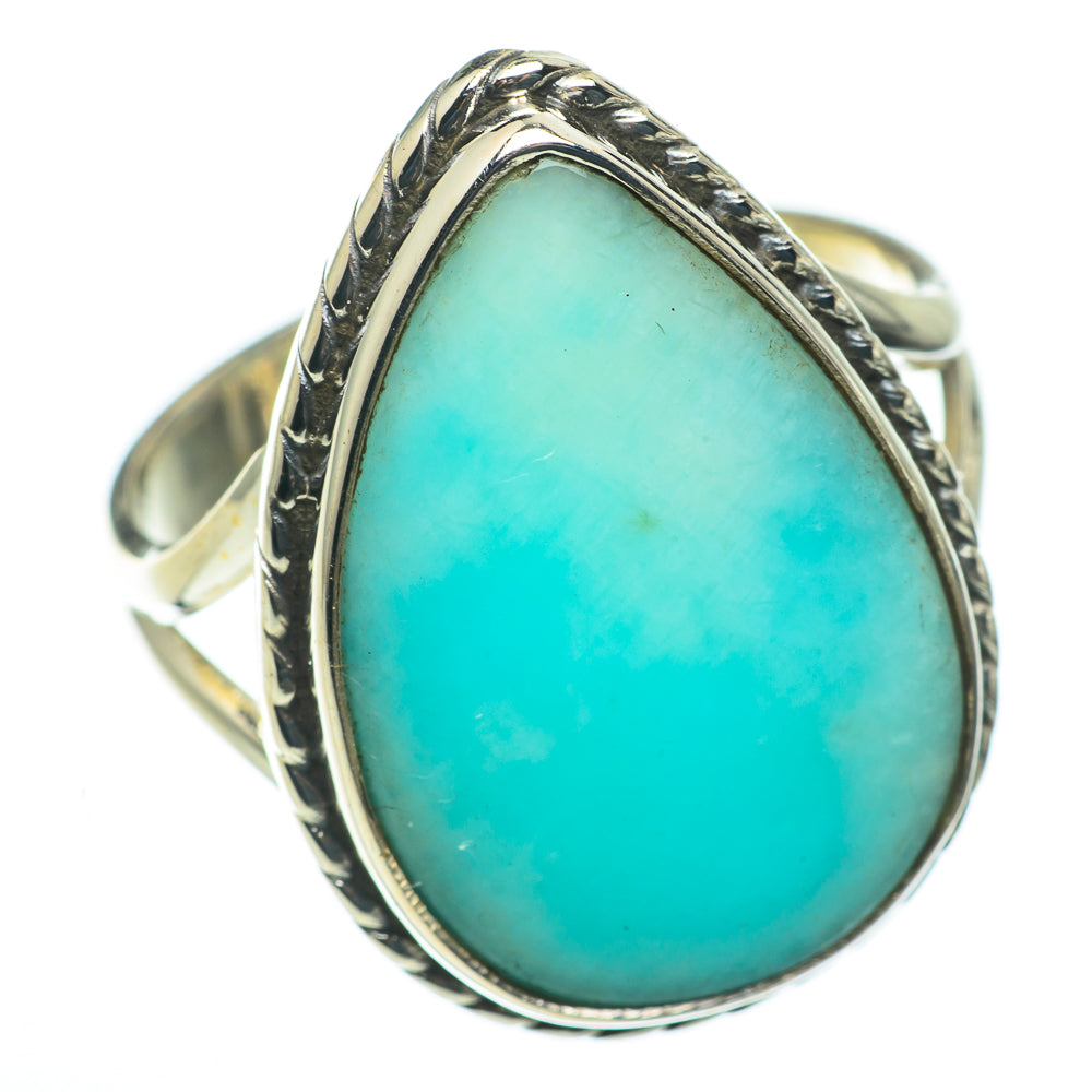 Larimar Rings handcrafted by Anasilvercos - RING60448