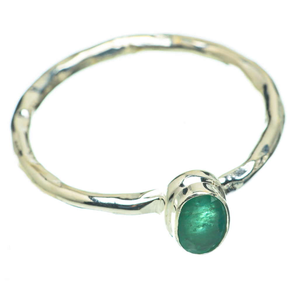 Zambian Emerald Rings handcrafted by Anasilvercos - RING60451