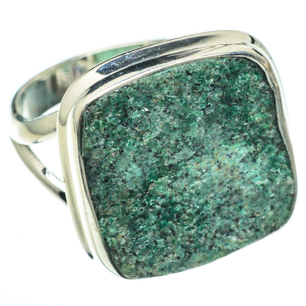 Green Fuchsite Rings handcrafted by Anasilvercos - RING60452