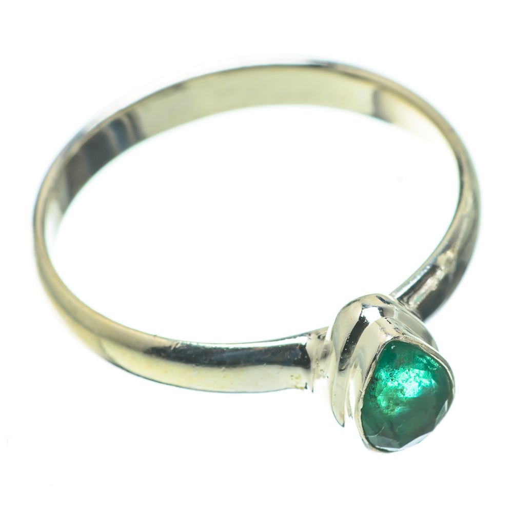 Zambian Emerald Rings handcrafted by Anasilvercos - RING60453
