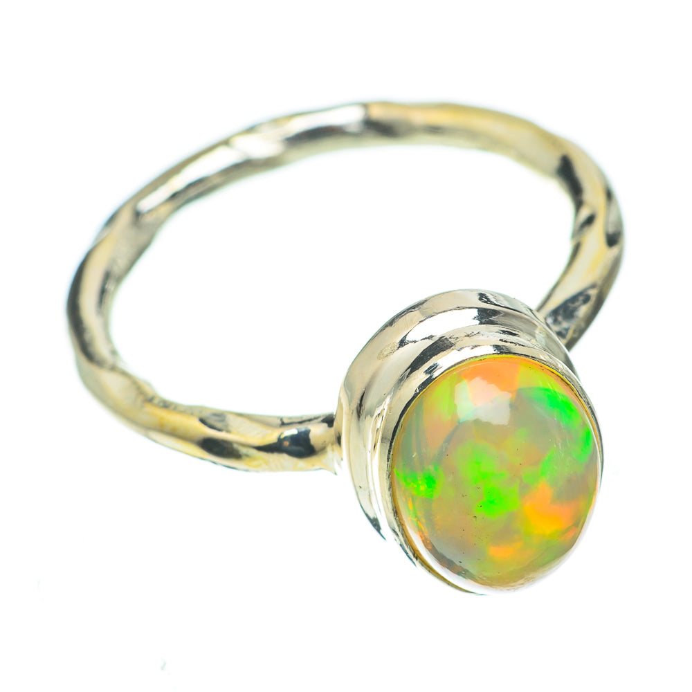 Ethiopian Opal Rings handcrafted by Anasilvercos - RING60466