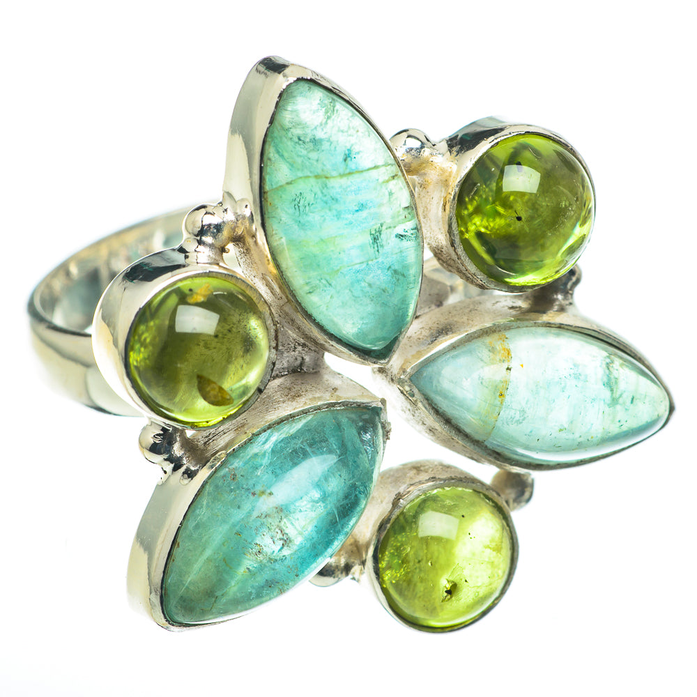 Green Fluorite Rings handcrafted by Anasilvercos - RING60468