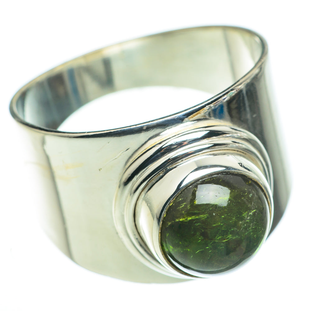 Green Tourmaline Rings handcrafted by Anasilvercos - RING60475