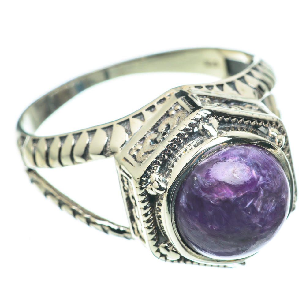 Charoite Rings handcrafted by Anasilvercos - RING60483