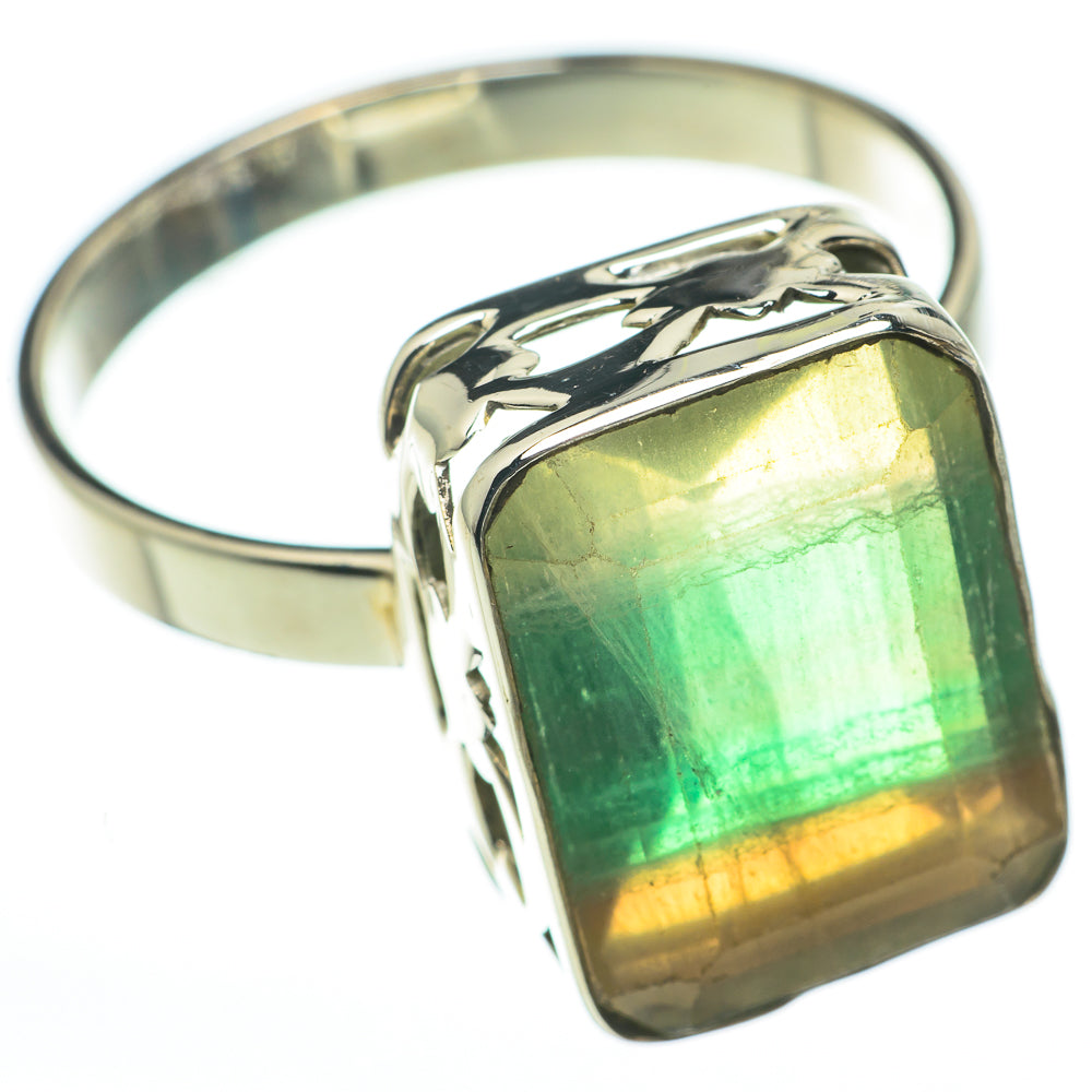 Green Fluorite Rings handcrafted by Anasilvercos - RING60490