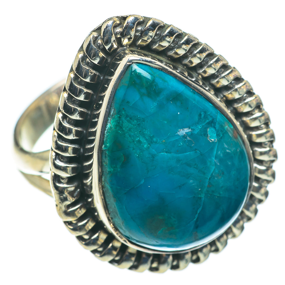 Chrysocolla Rings handcrafted by Anasilvercos - RING60494
