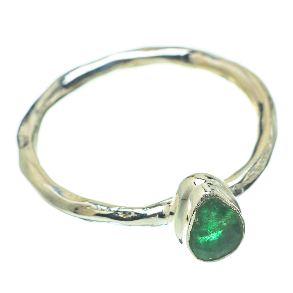 Zambian Emerald Rings handcrafted by Anasilvercos - RING60500