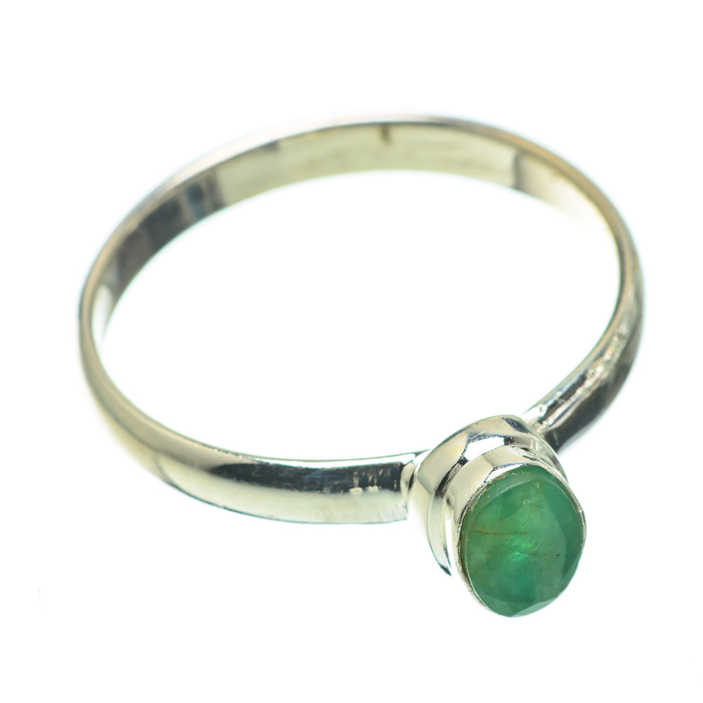 Zambian Emerald Rings handcrafted by Anasilvercos - RING60502