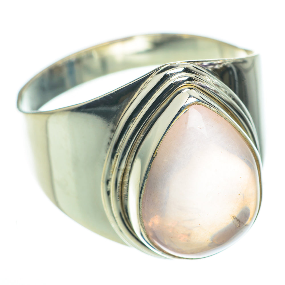 Rose Quartz Rings handcrafted by Anasilvercos - RING60503