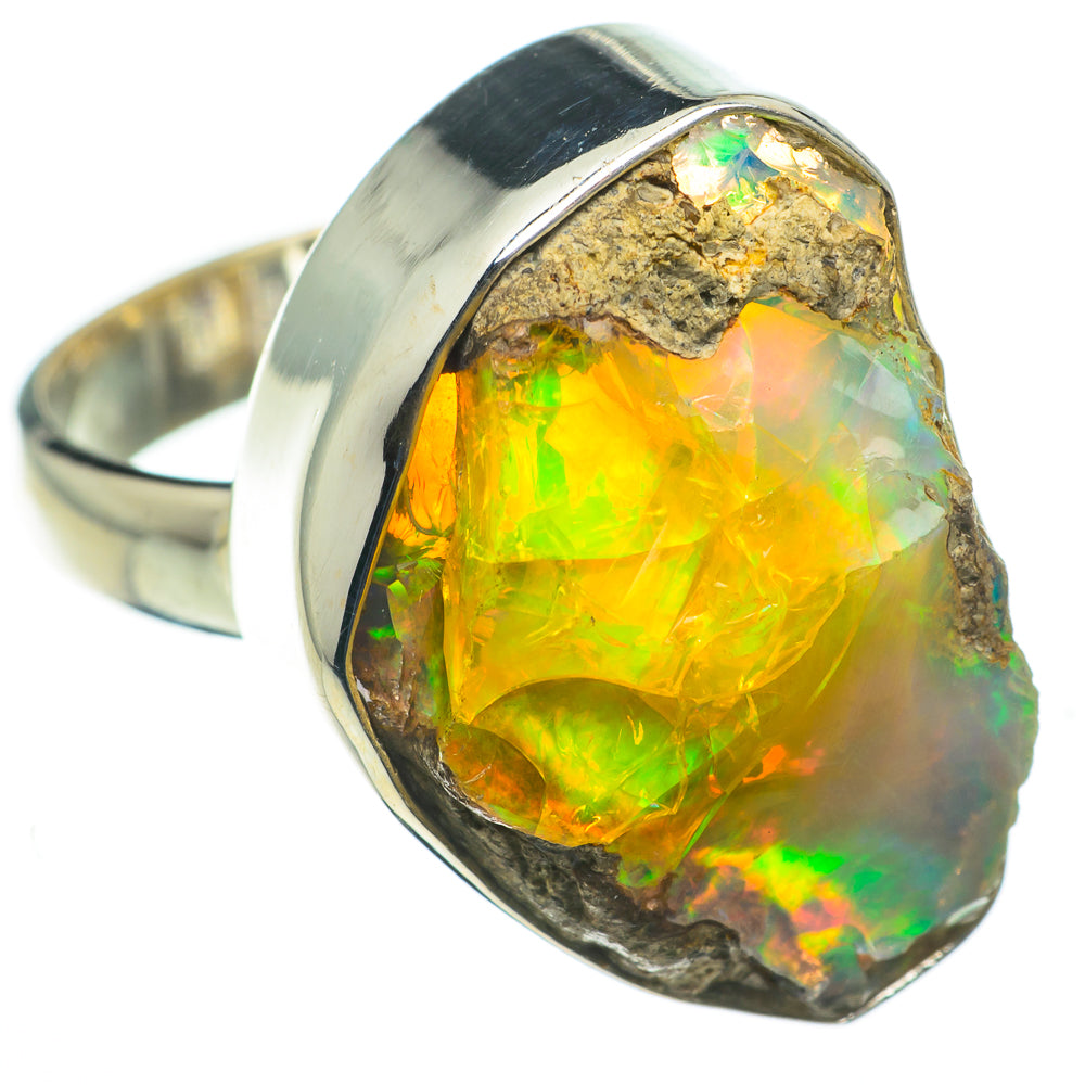 Ethiopian Opal Rings handcrafted by Anasilvercos - RING60515