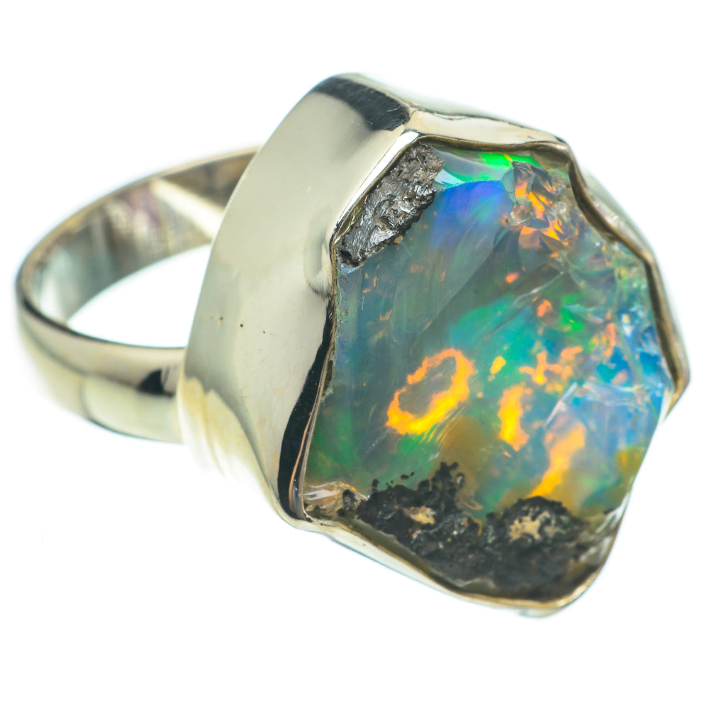 Ethiopian Opal Rings handcrafted by Anasilvercos - RING60562