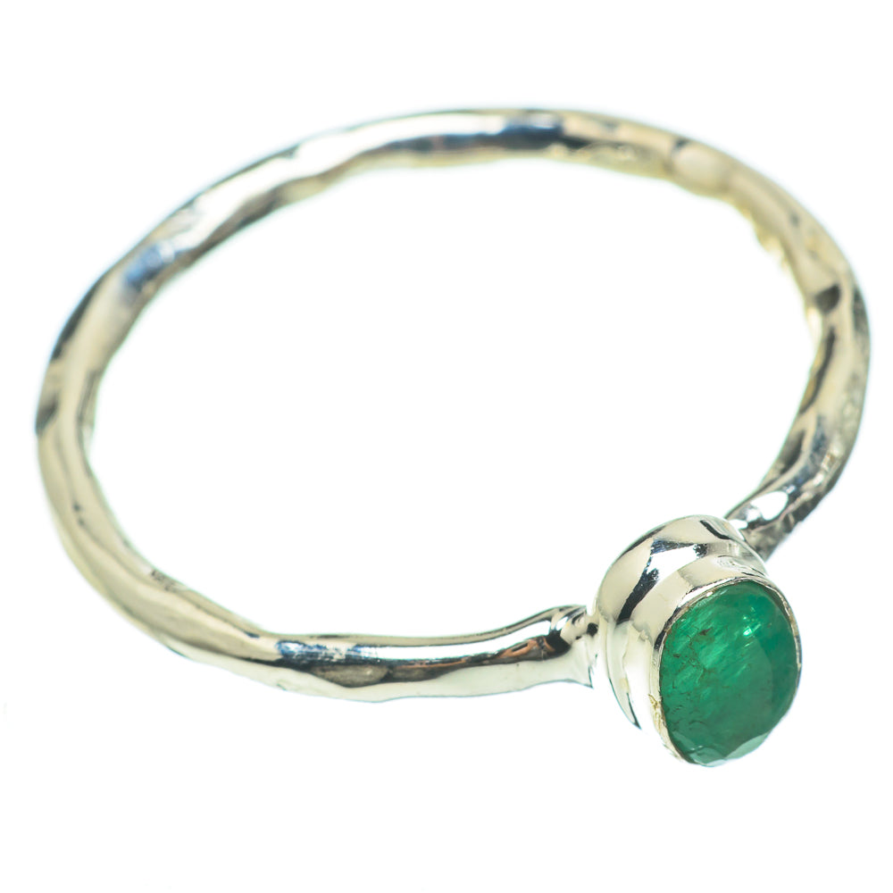 Zambian Emerald Rings handcrafted by Anasilvercos - RING60572