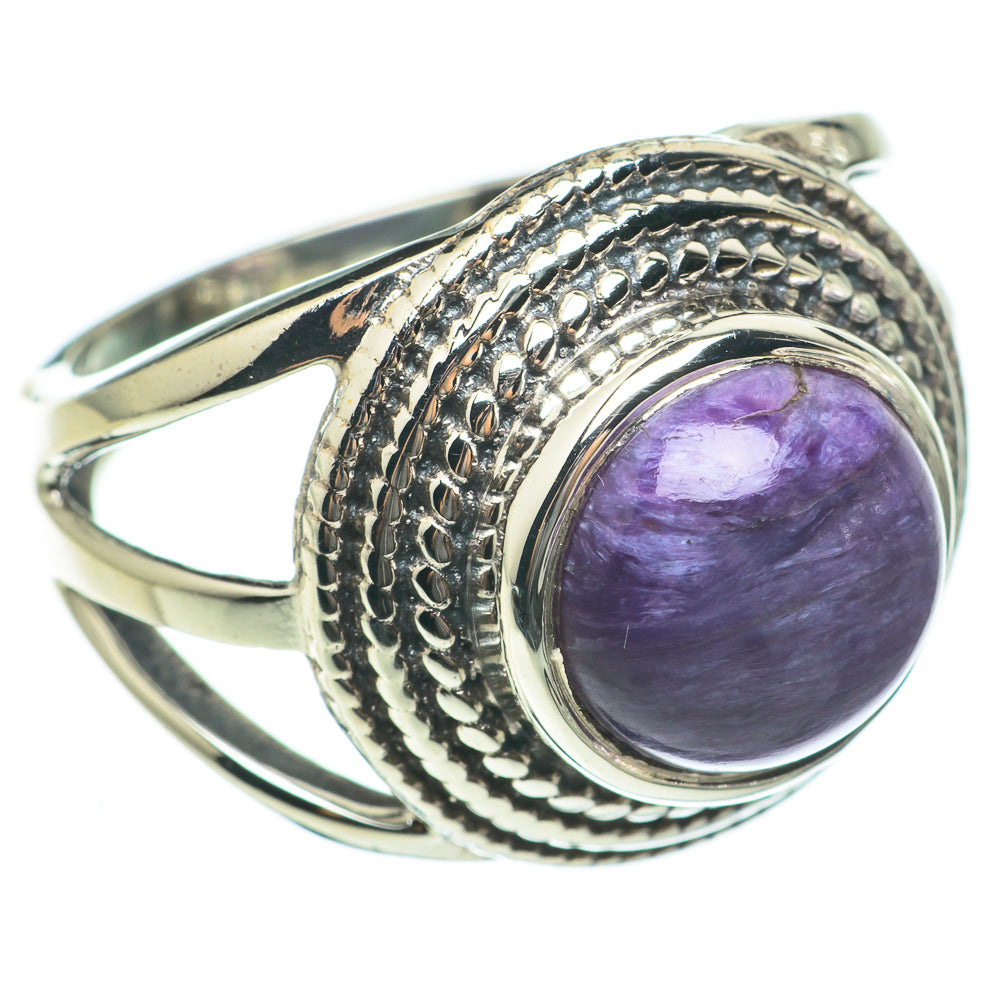 Charoite Rings handcrafted by Anasilvercos - RING60577