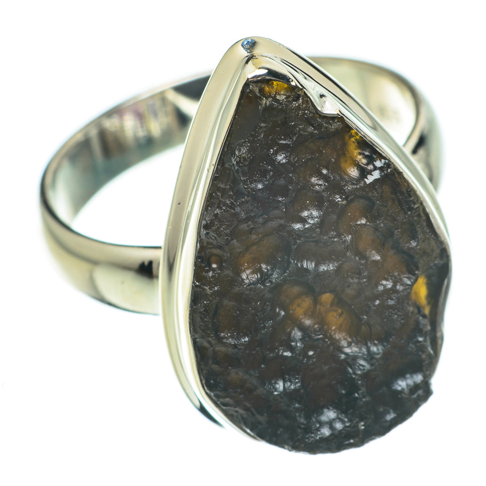 Tektite Rings handcrafted by Anasilvercos - RING60579