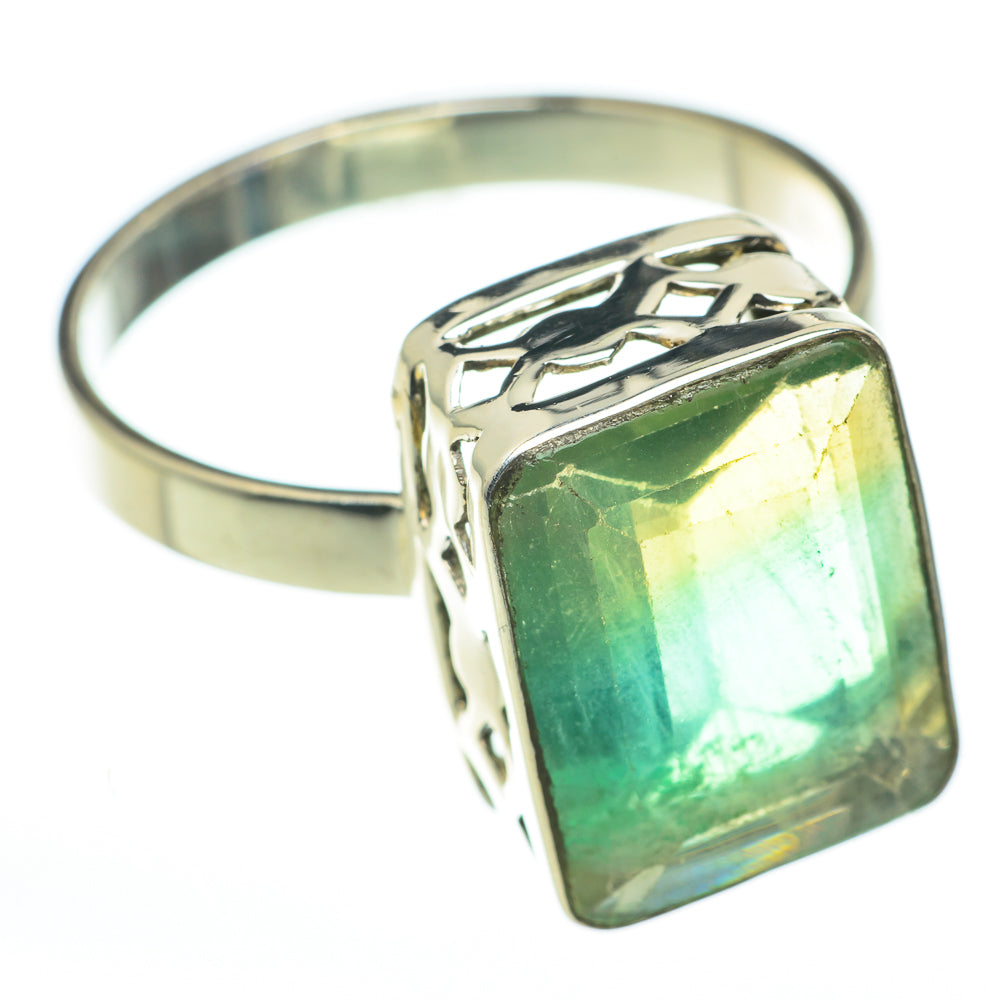 Green Fluorite Rings handcrafted by Anasilvercos - RING60590