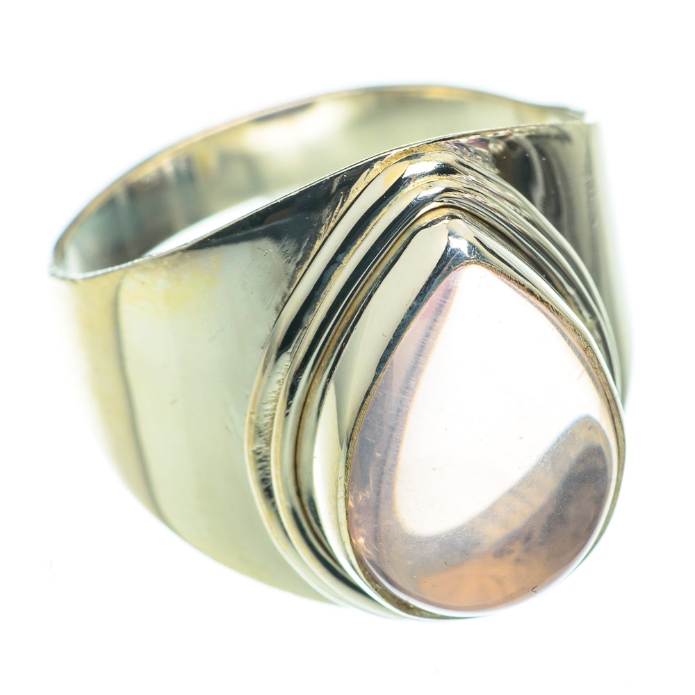 Rose Quartz Rings handcrafted by Anasilvercos - RING60592