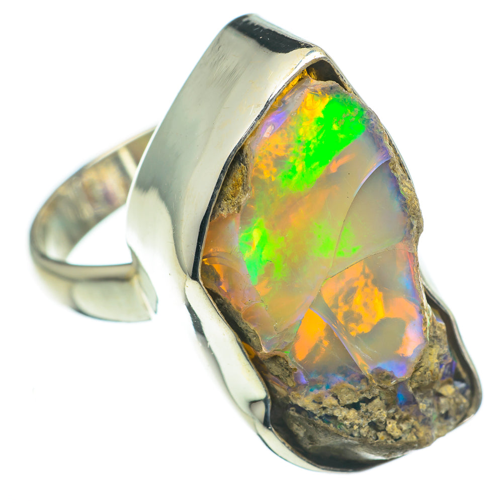 Ethiopian Opal Rings handcrafted by Anasilvercos - RING60598