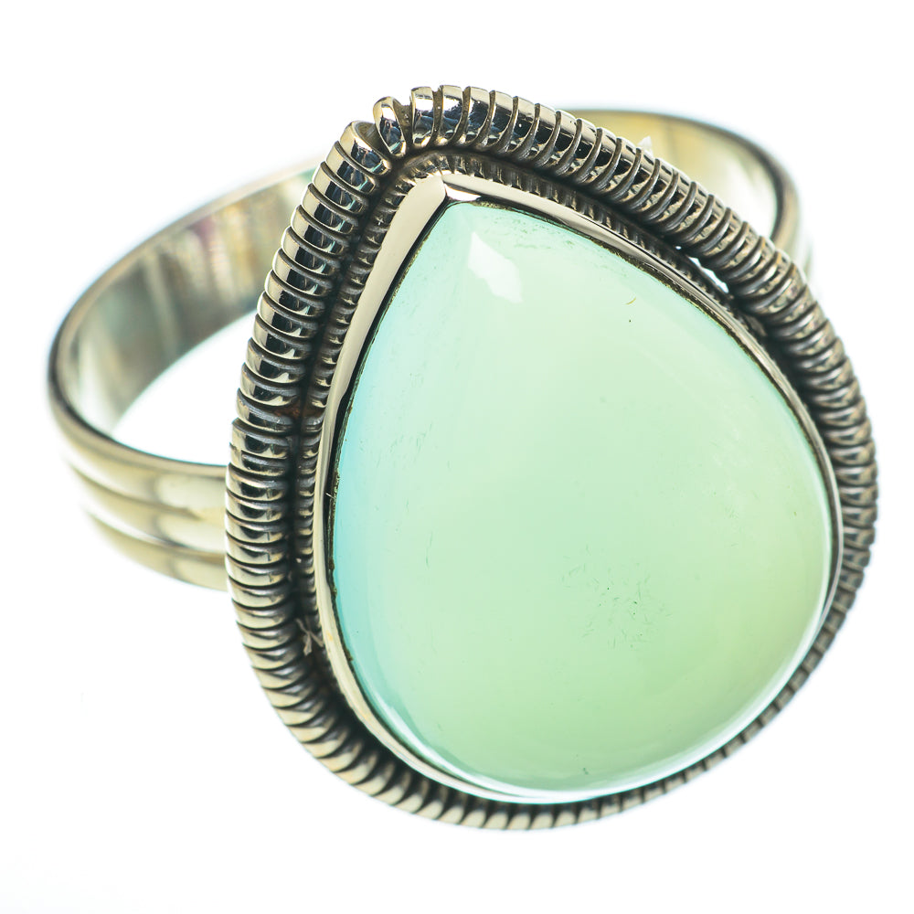 Aqua Chalcedony Rings handcrafted by Anasilvercos - RING60602