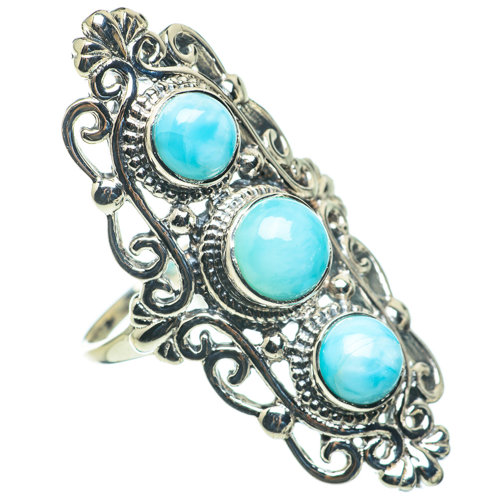 Larimar Rings handcrafted by Anasilvercos - RING60628