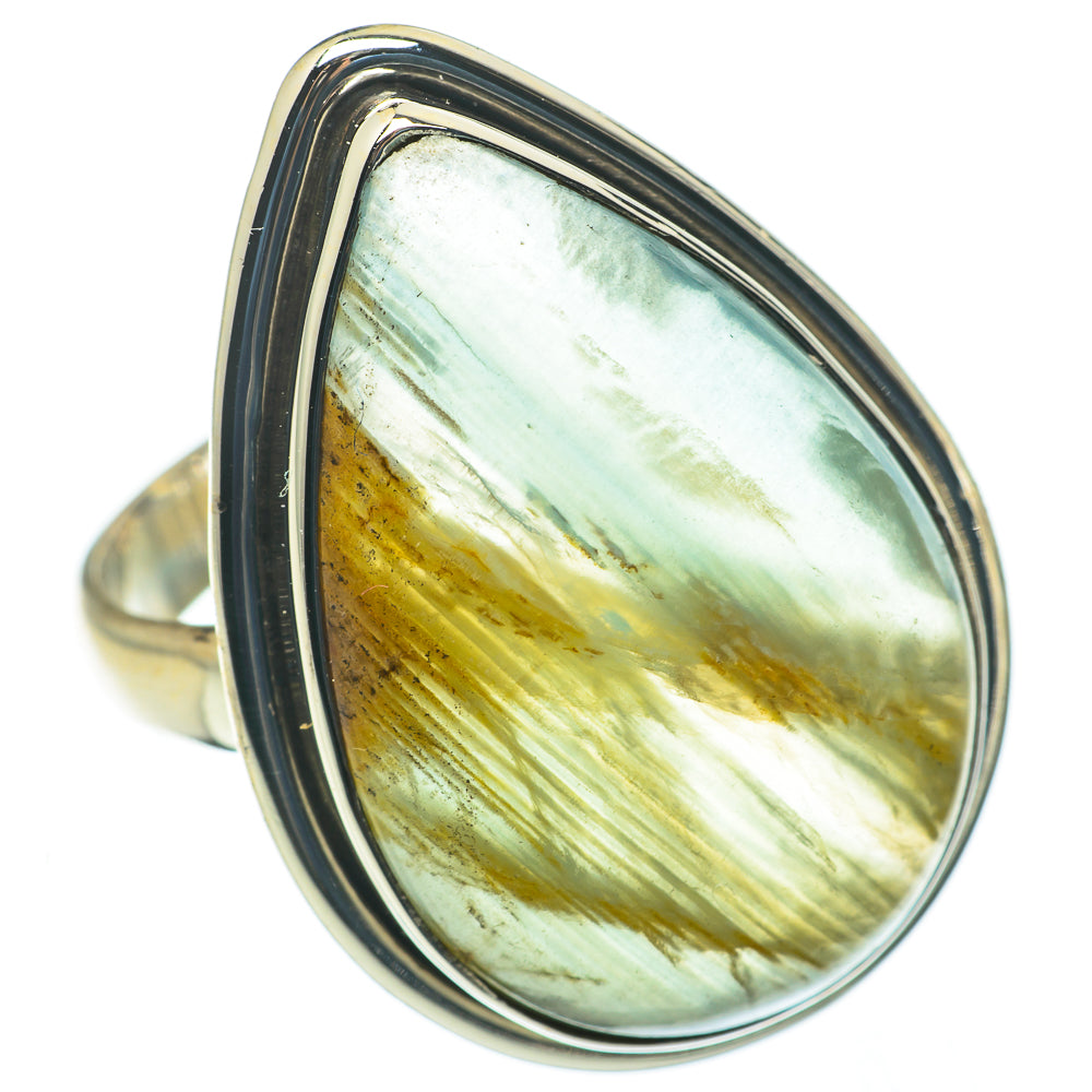 Green Fluorite Rings handcrafted by Anasilvercos - RING60631