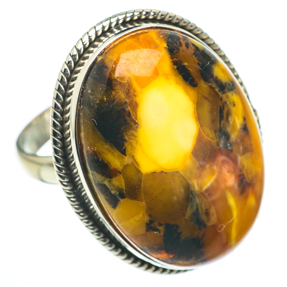 Orange Agate Rings handcrafted by Anasilvercos - RING60636