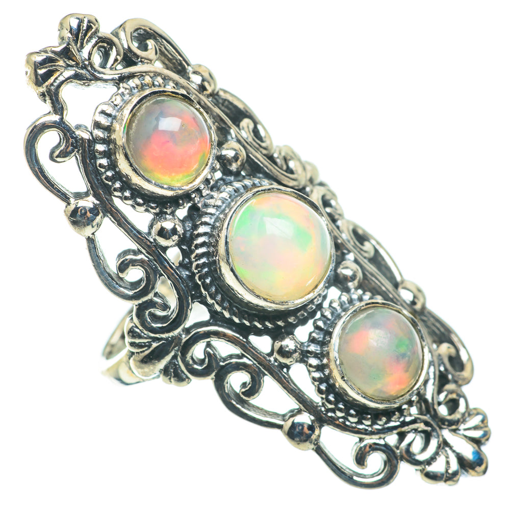Ethiopian Opal Rings handcrafted by Anasilvercos - RING60651