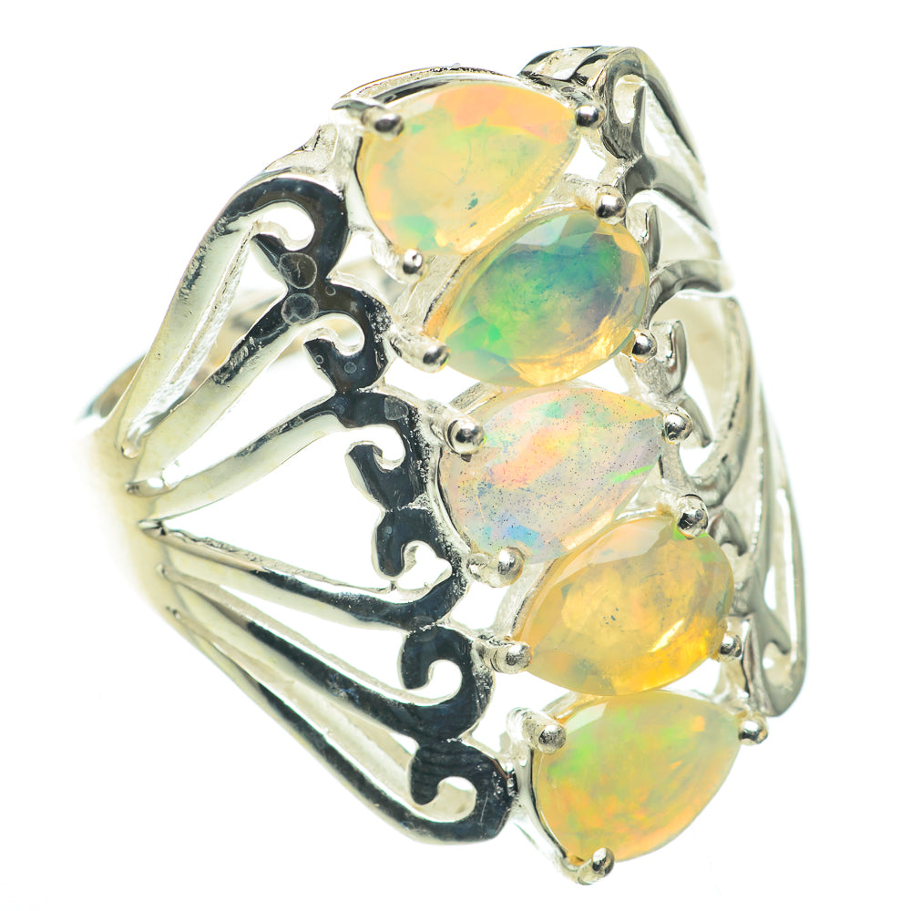 Ethiopian Opal Rings handcrafted by Anasilvercos - RING60652
