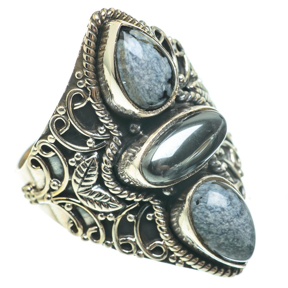Hematite Rings handcrafted by Anasilvercos - RING60682