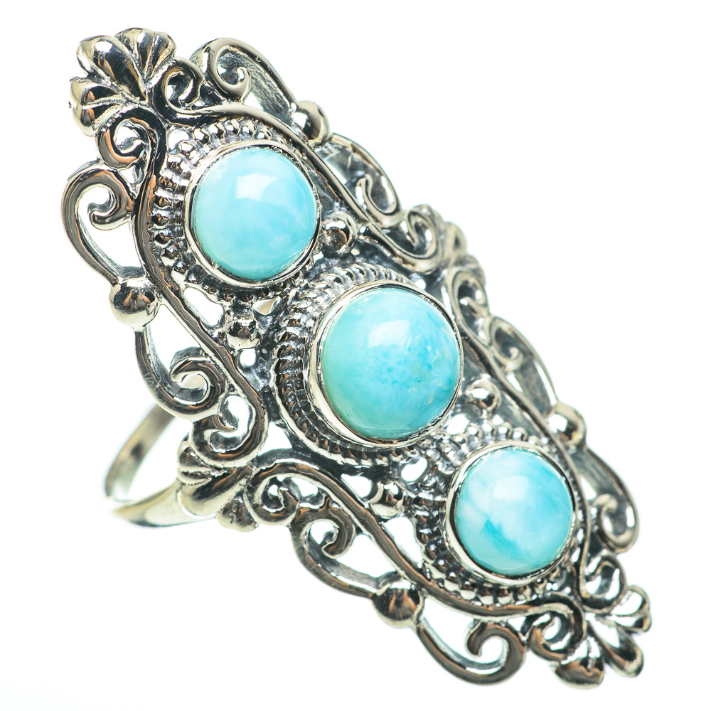 Larimar Rings handcrafted by Anasilvercos - RING60689