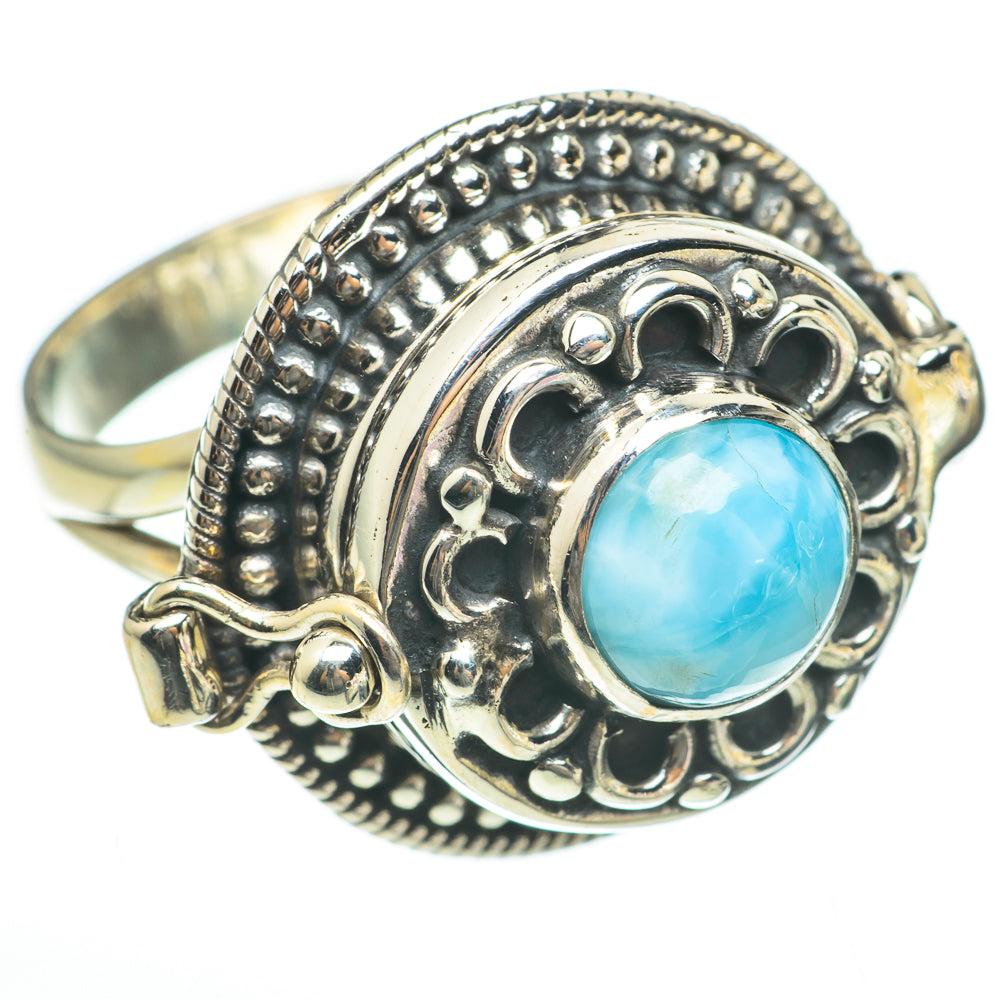 Larimar Rings handcrafted by Anasilvercos - RING60692