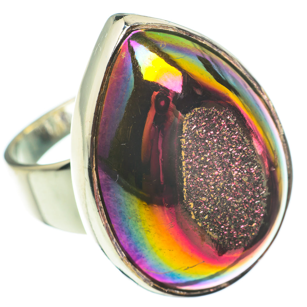 Titanium Druzy Rings handcrafted by Anasilvercos - RING60703