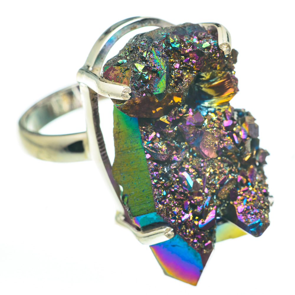 Titanium Druzy Rings handcrafted by Anasilvercos - RING60704