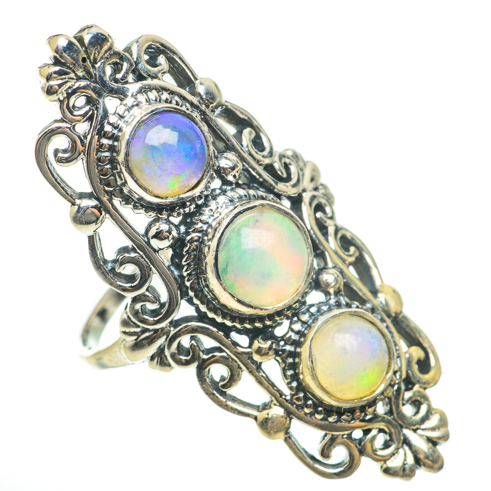 Ethiopian Opal Rings handcrafted by Anasilvercos - RING60707