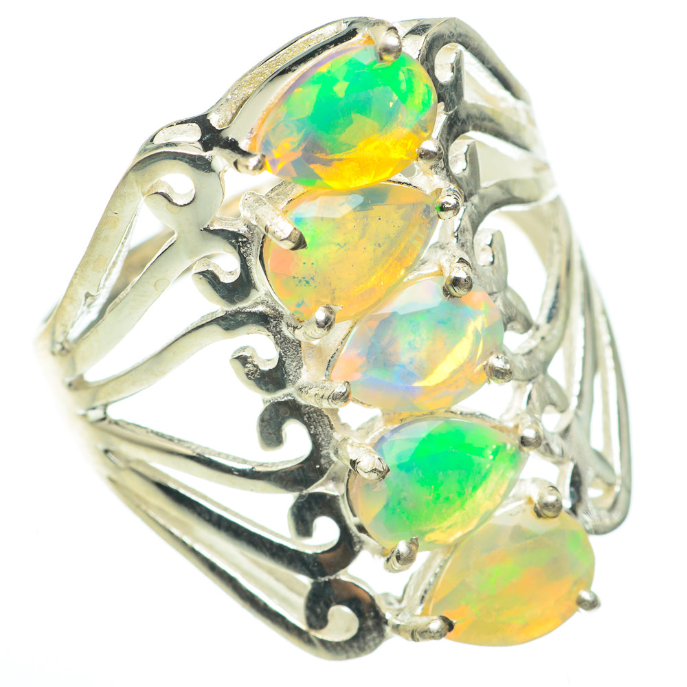 Ethiopian Opal Rings handcrafted by Anasilvercos - RING60734